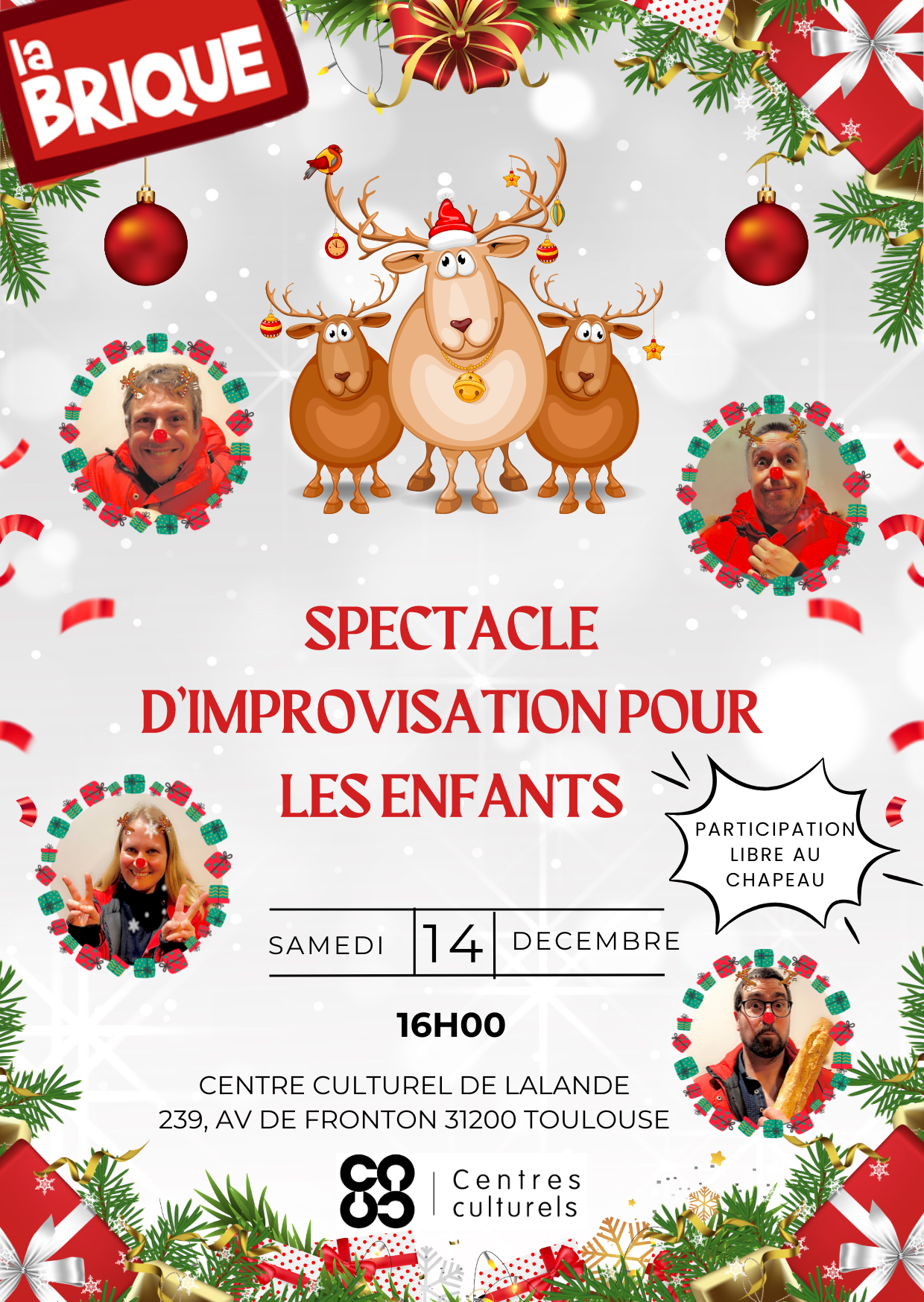 En décembre, La Brique fête Noël avec les enfants